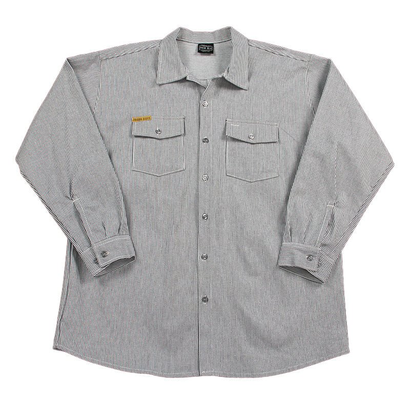 Work Shirt Hickory Long Sleeve Tall w/Front Buttons - Image 2